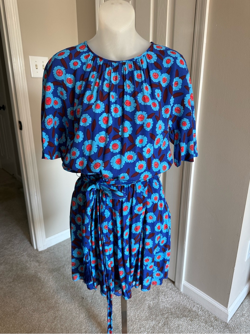 kate spade Tangier Floral Tie-Waist Romper